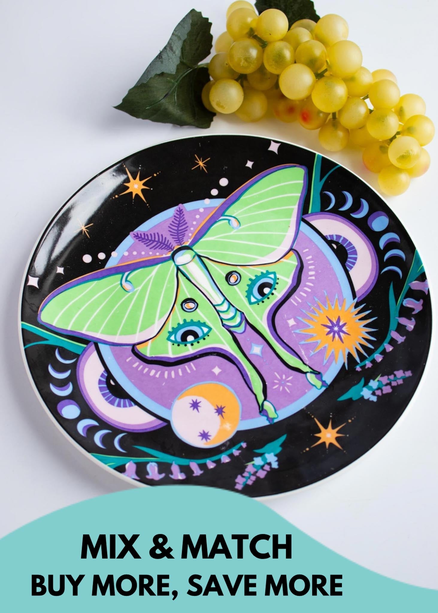 Luna Moth Dinner Plate