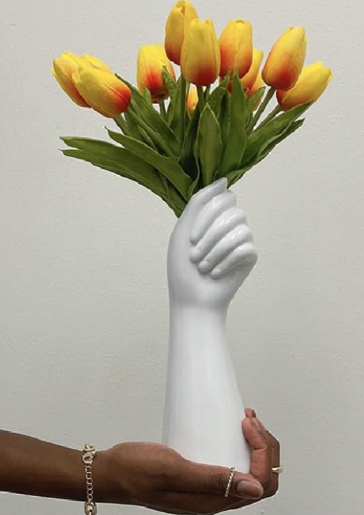 hand shaped vase